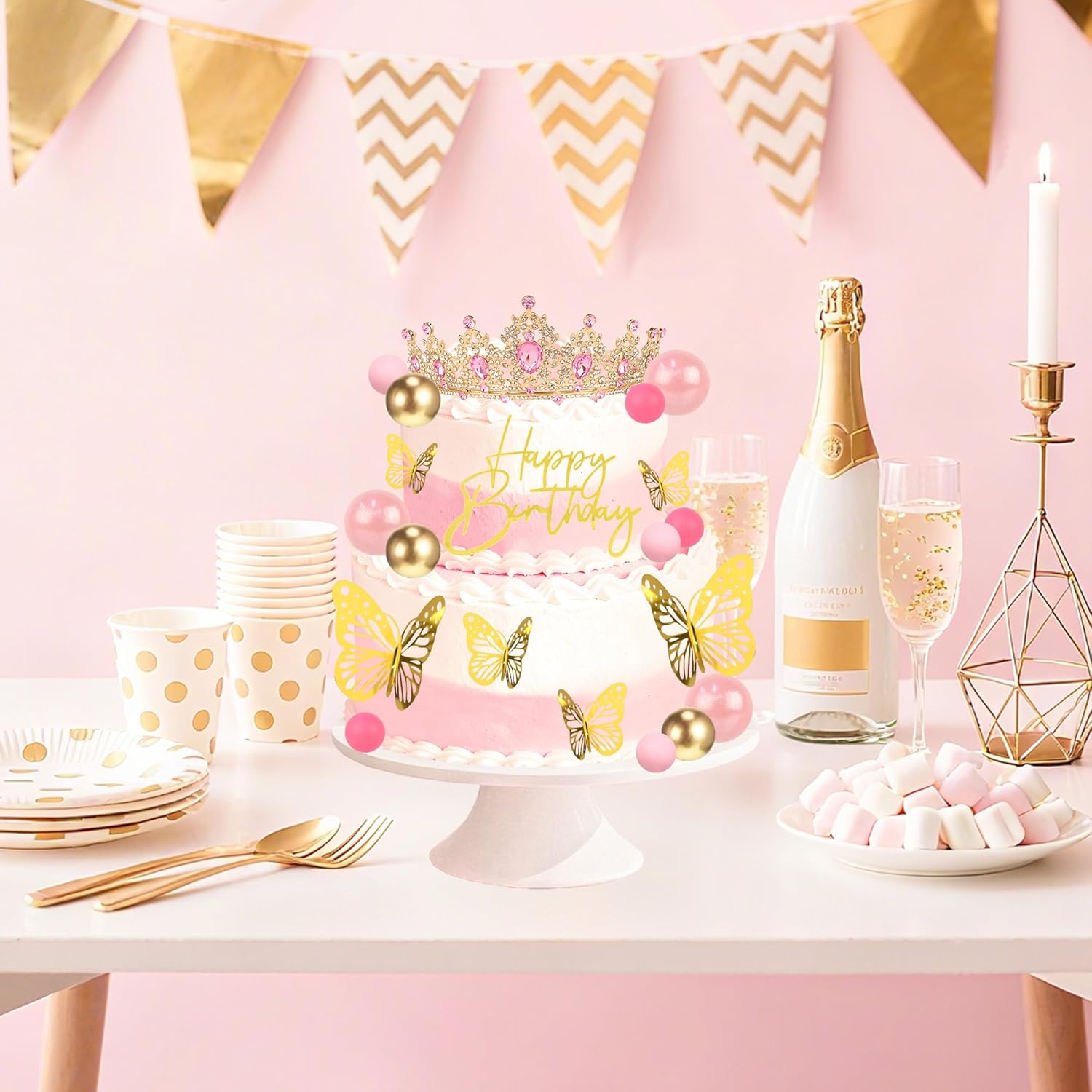 Crown Cake Topper, Corona Para - Candle. Queen recensie en prijs