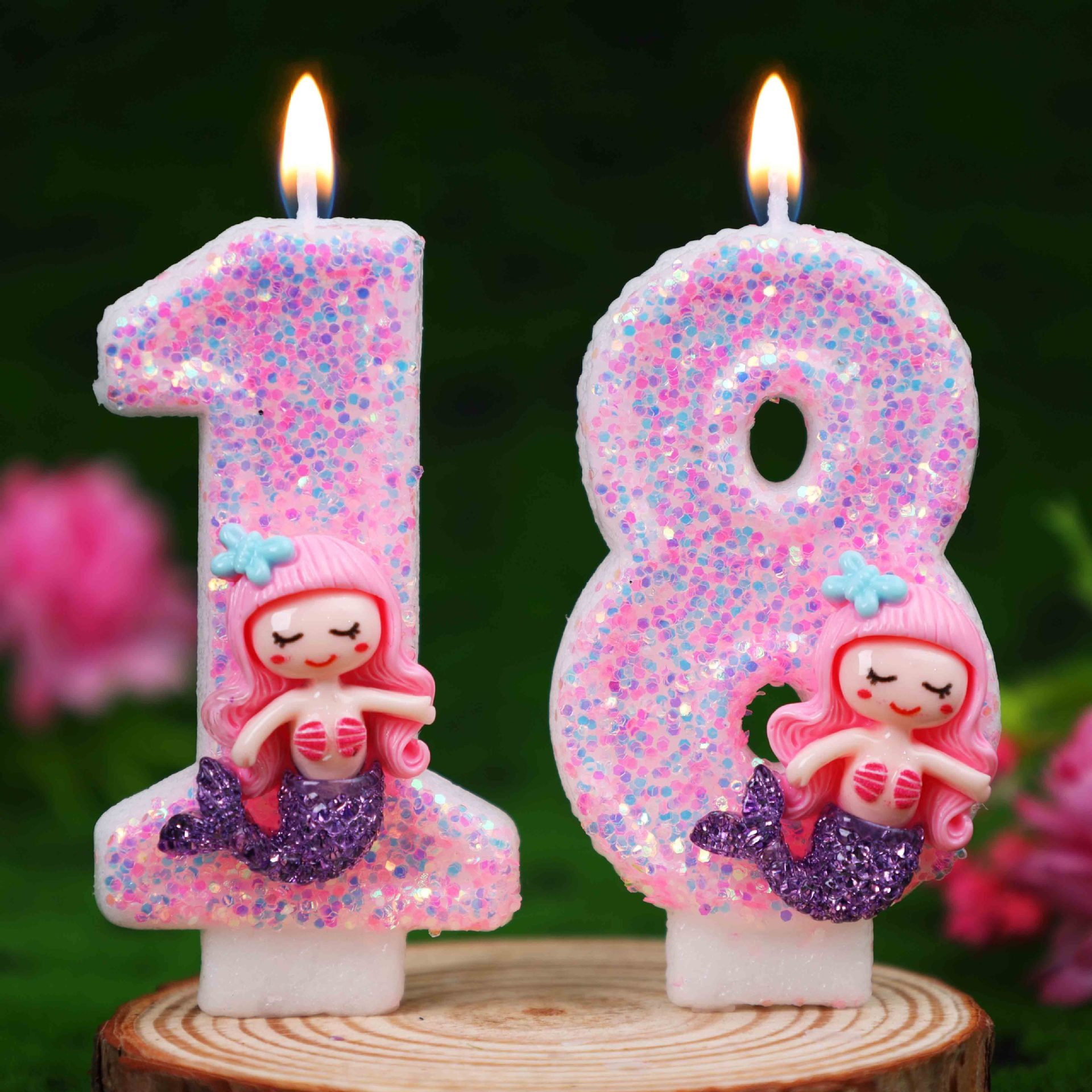 Creatieve roze zeemeermin 0-9  - Candle Supplies Usa recensie en prijs