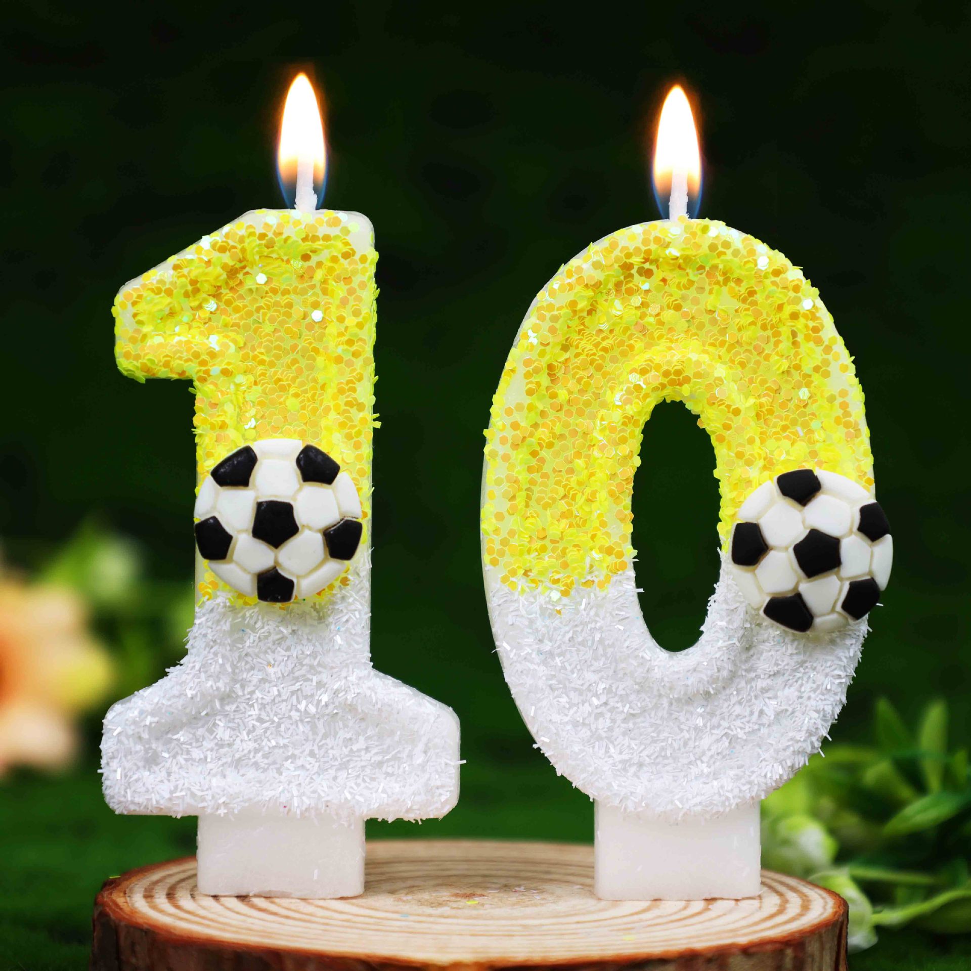 Geel-witte pailletten sport vo - Candle Supplies Usa recensie en prijs
