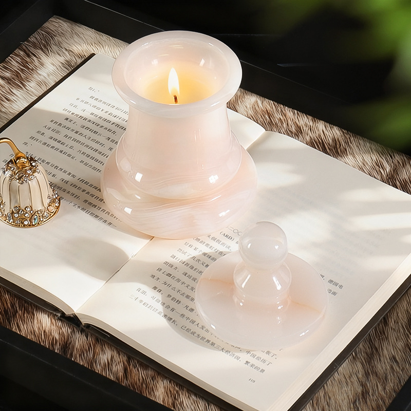 Witte Jade Onyx Lege Kaarshoud - Candle. Queen recensie en prijs