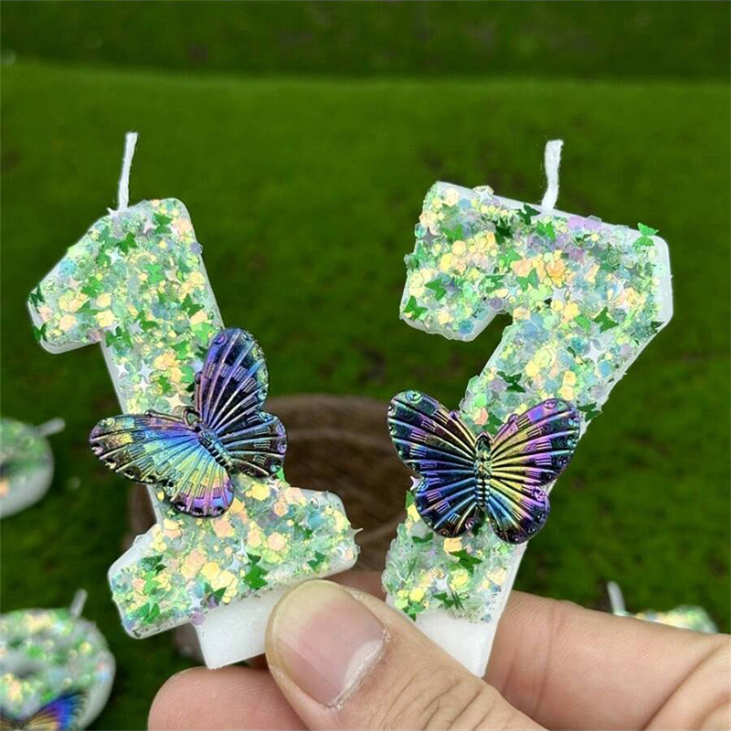 1Pc Groene Pailletten Nummer 0 - Candle Supplies Usa recensie en prijs